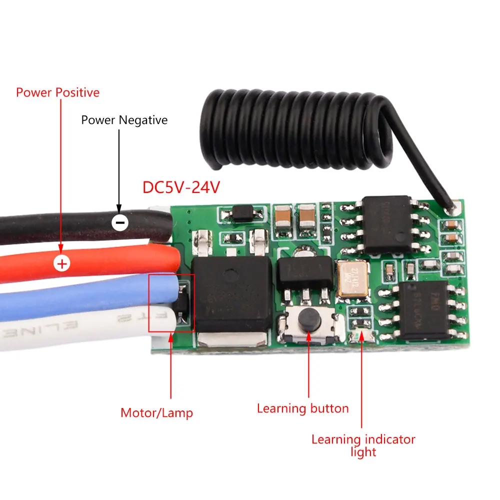 Ir Remote Module - DC 3.7V-24V 433MHz Mini Wireless RF
