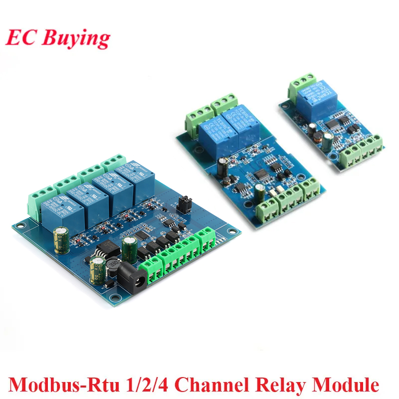 Relay Module 4 Channel - Modbus RTU Relay Module 1 2