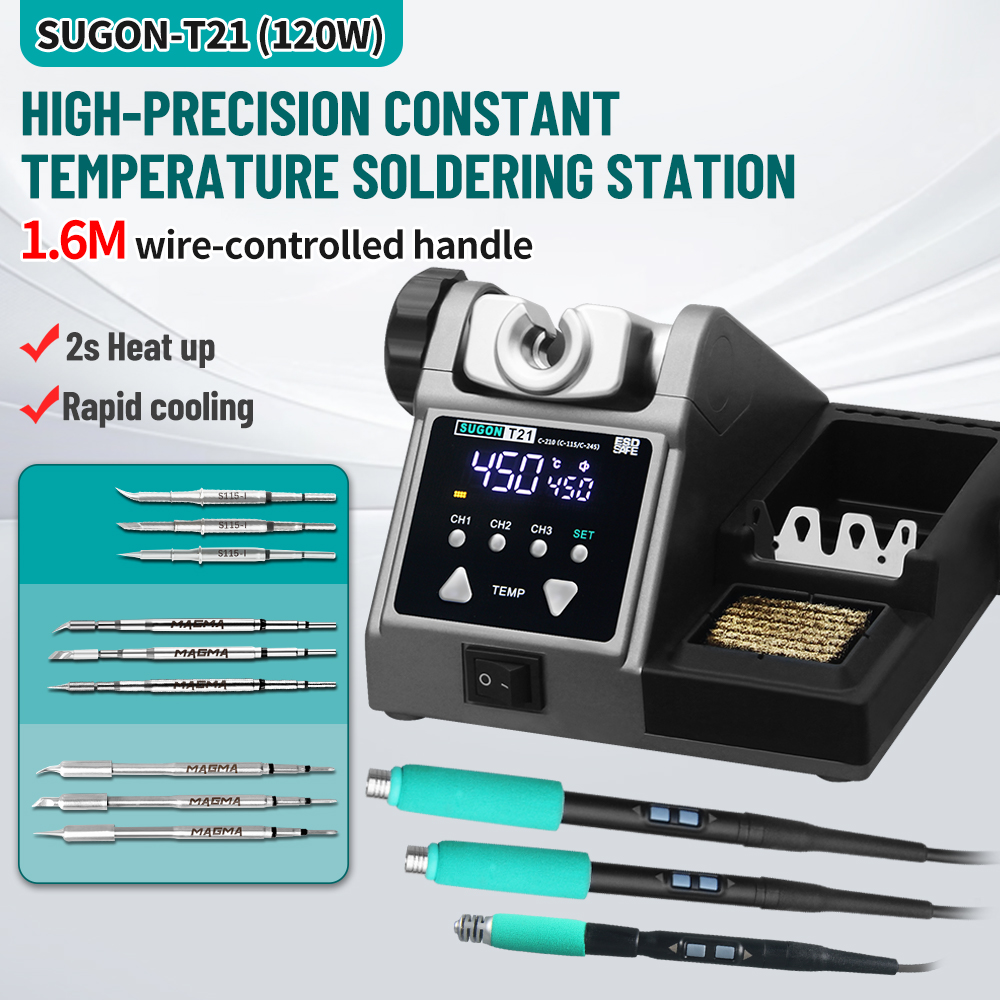 Soldering Iron Temperature Probe - SUGON T21 120W Soldering Station 1.6m