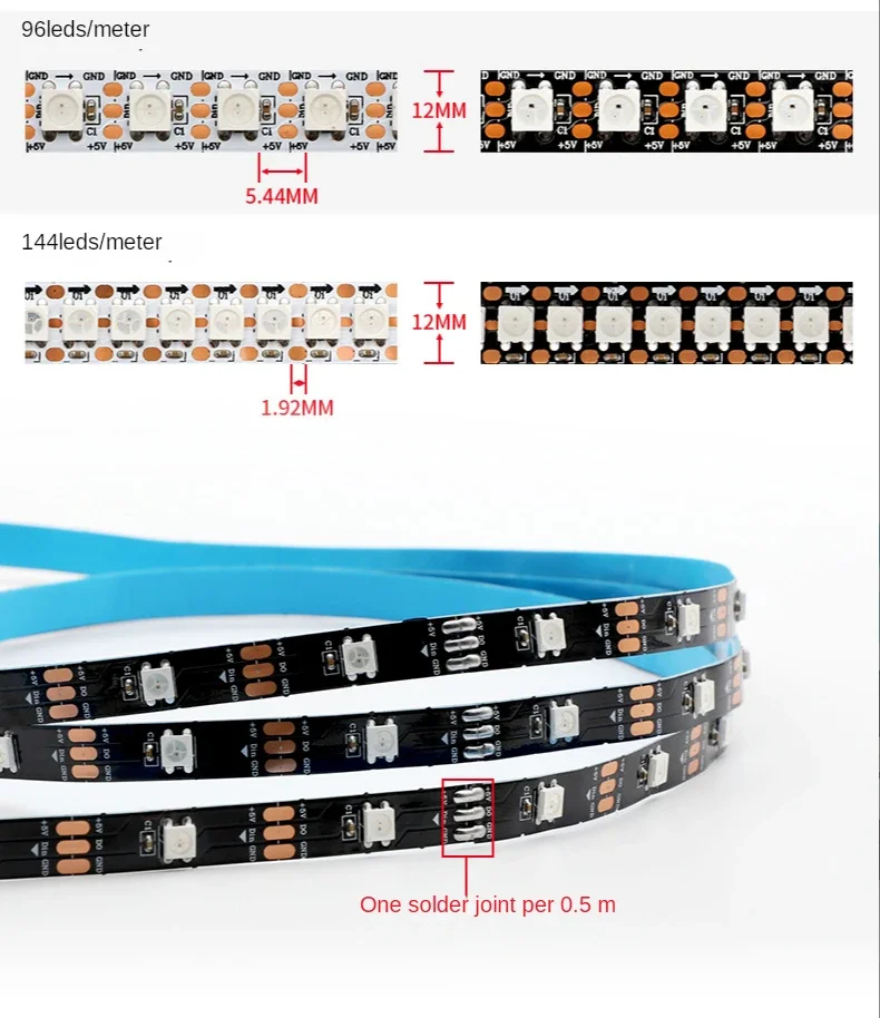 WS2812B Smart Led Strip Light  - Ws2812B Strip 5V 评论和价格