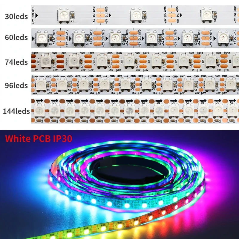 WS2812B Smart Led Strip Light  - Ws2812B Strip 5V 评论和价格