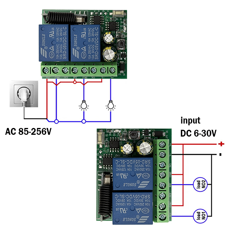 DC 9V 12V 24V AC 85-250V 2CH R - Joystick Module 评论和价格