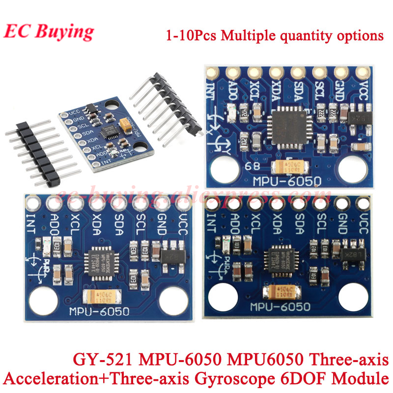 1-10Pcs GY-521 MPU-6050 MPU605 - Mpu6050 评论和价格