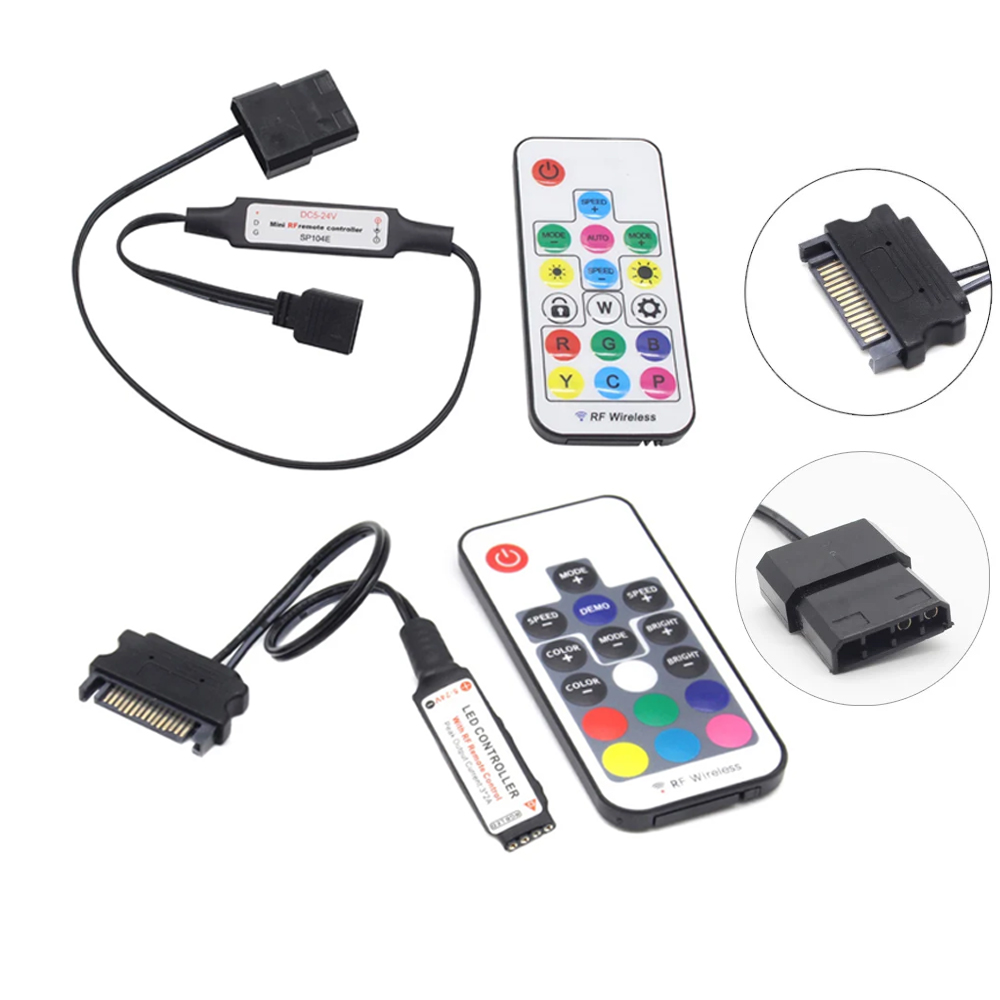 SATA Molex RGB Controller 5V 3 - Ws2812B Strip 5V 评论和价格
