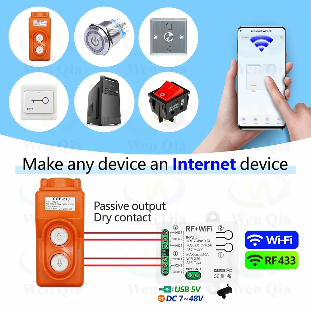 2CH Smart Light Switch Tuya,Wi - Ir Remote Module 评论和价格