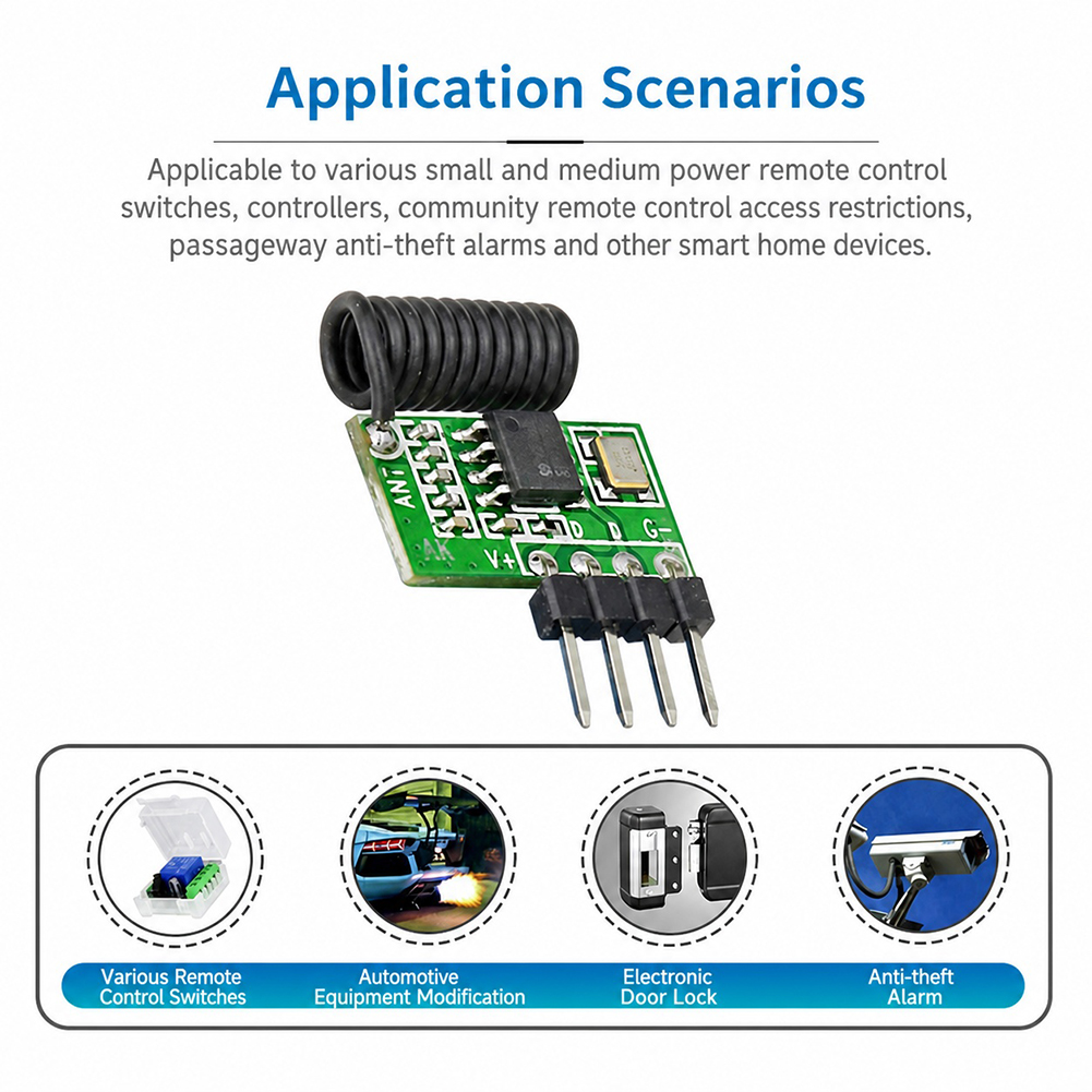 315MHz/433MHz Superheterodyne  - Ir Remote Module 评论和价格