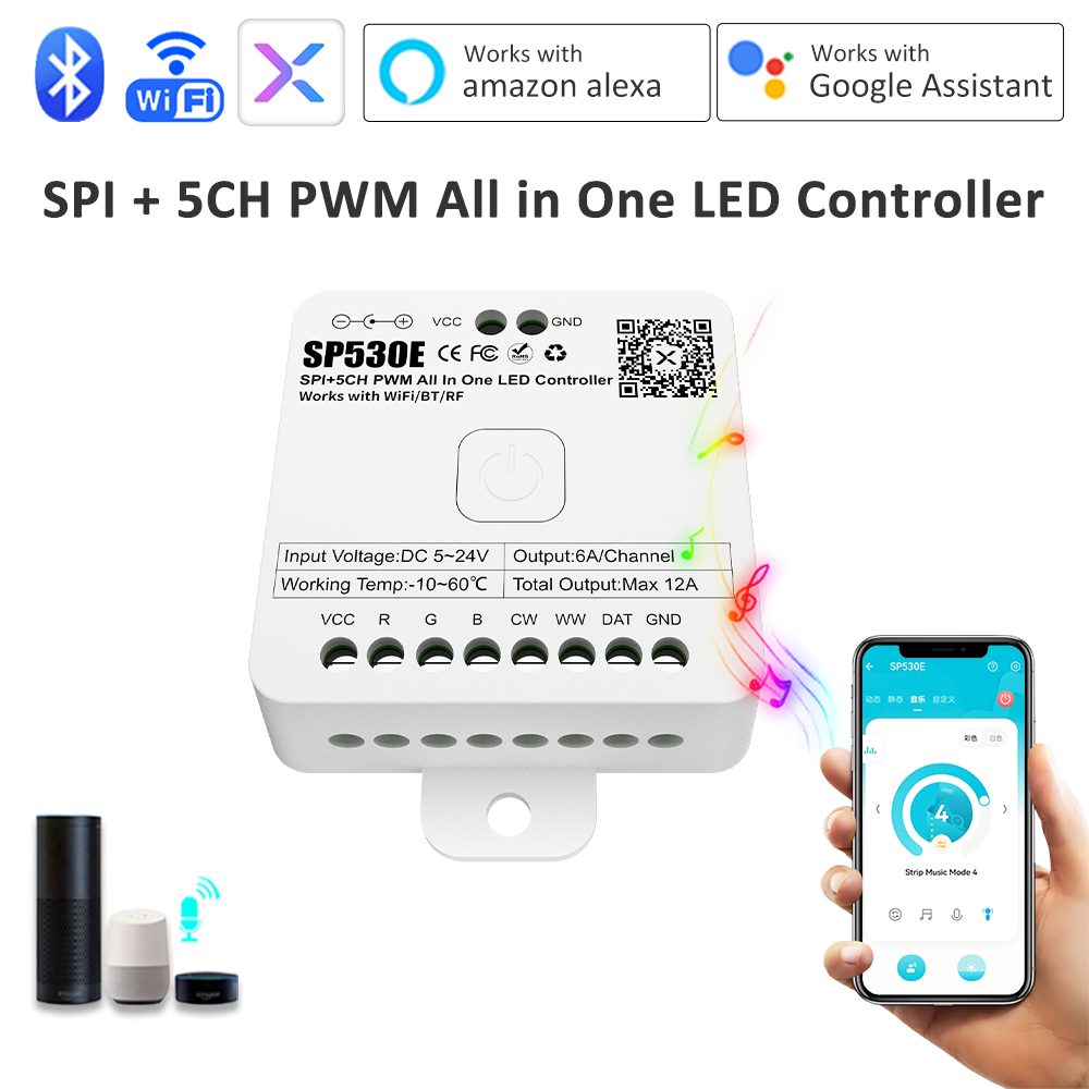 SP530E All In One LED Controll - Ws2812B Strip 5V 评论和价格